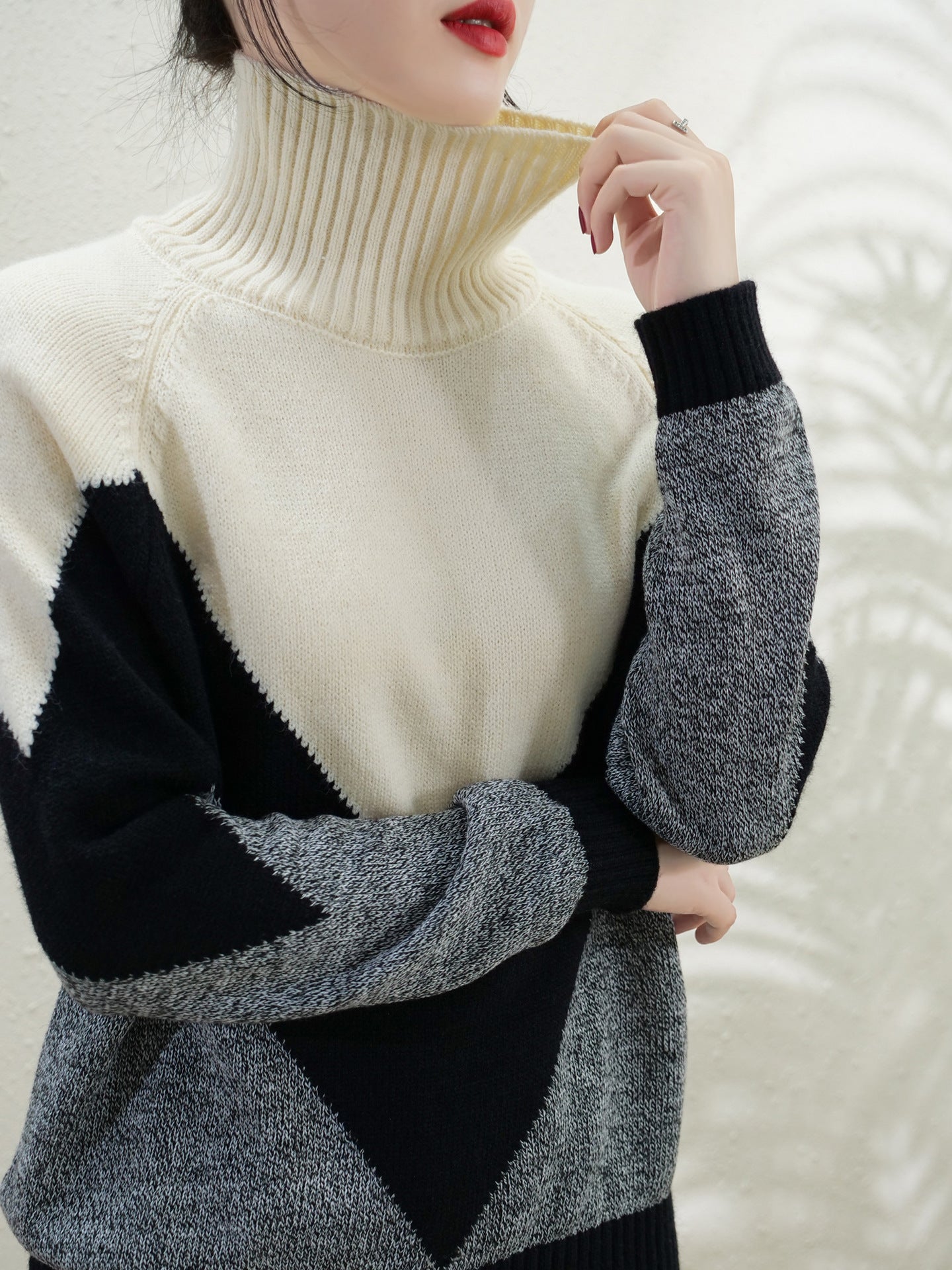 Women's Turtleneck Wool Knitted Bottoming Shirt