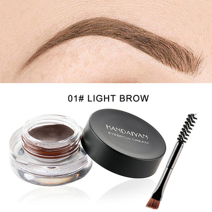 Waterproof And Not Easy To Fade Vignetting Color Eyebrow Dyeing Cream Set