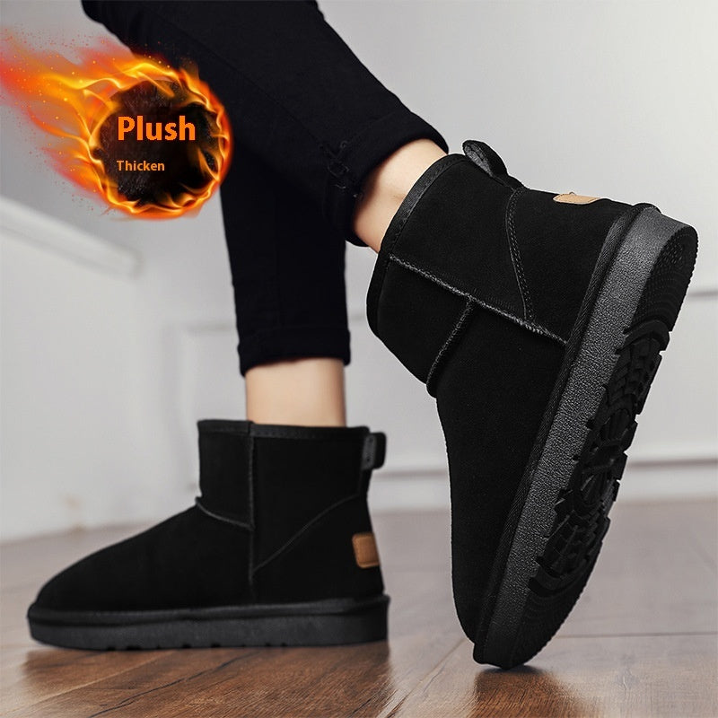 Women's Velvet Warm Soft Soled Bread Cotton Shoes