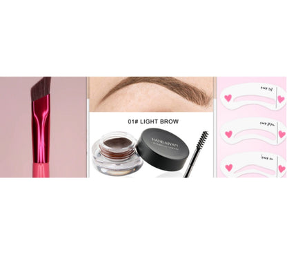 Waterproof And Not Easy To Fade Vignetting Color Eyebrow Dyeing Cream Set