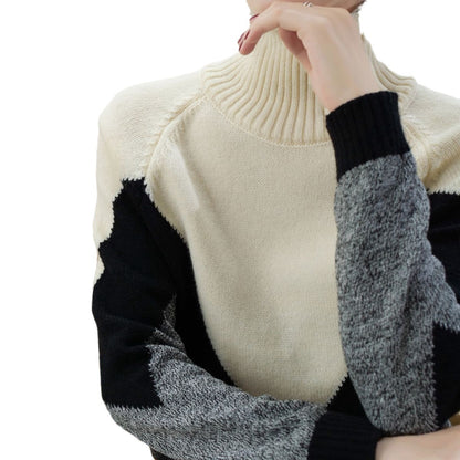 Women's Turtleneck Wool Knitted Bottoming Shirt